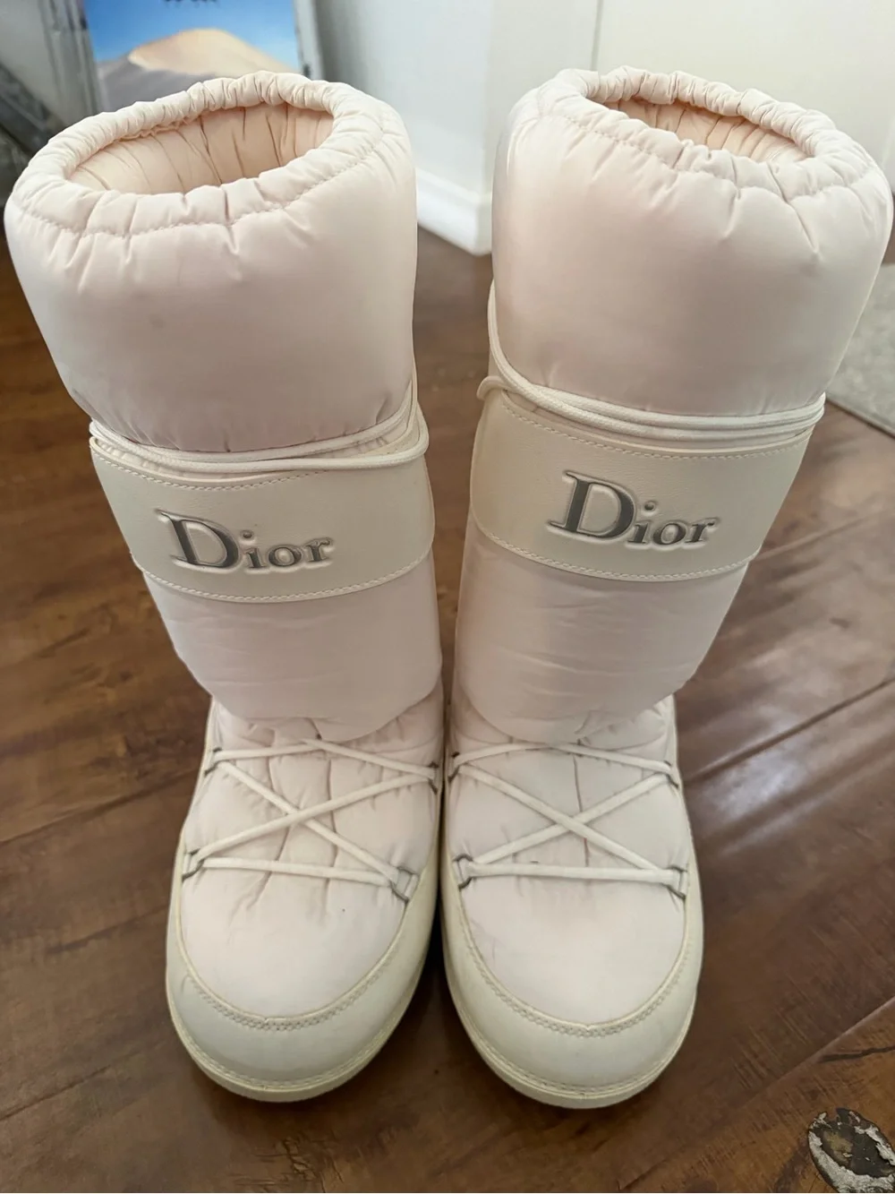 Rare Vintage Christian Dior Galliano Era Moon Boots Snow Boots White 38–40 Y2K